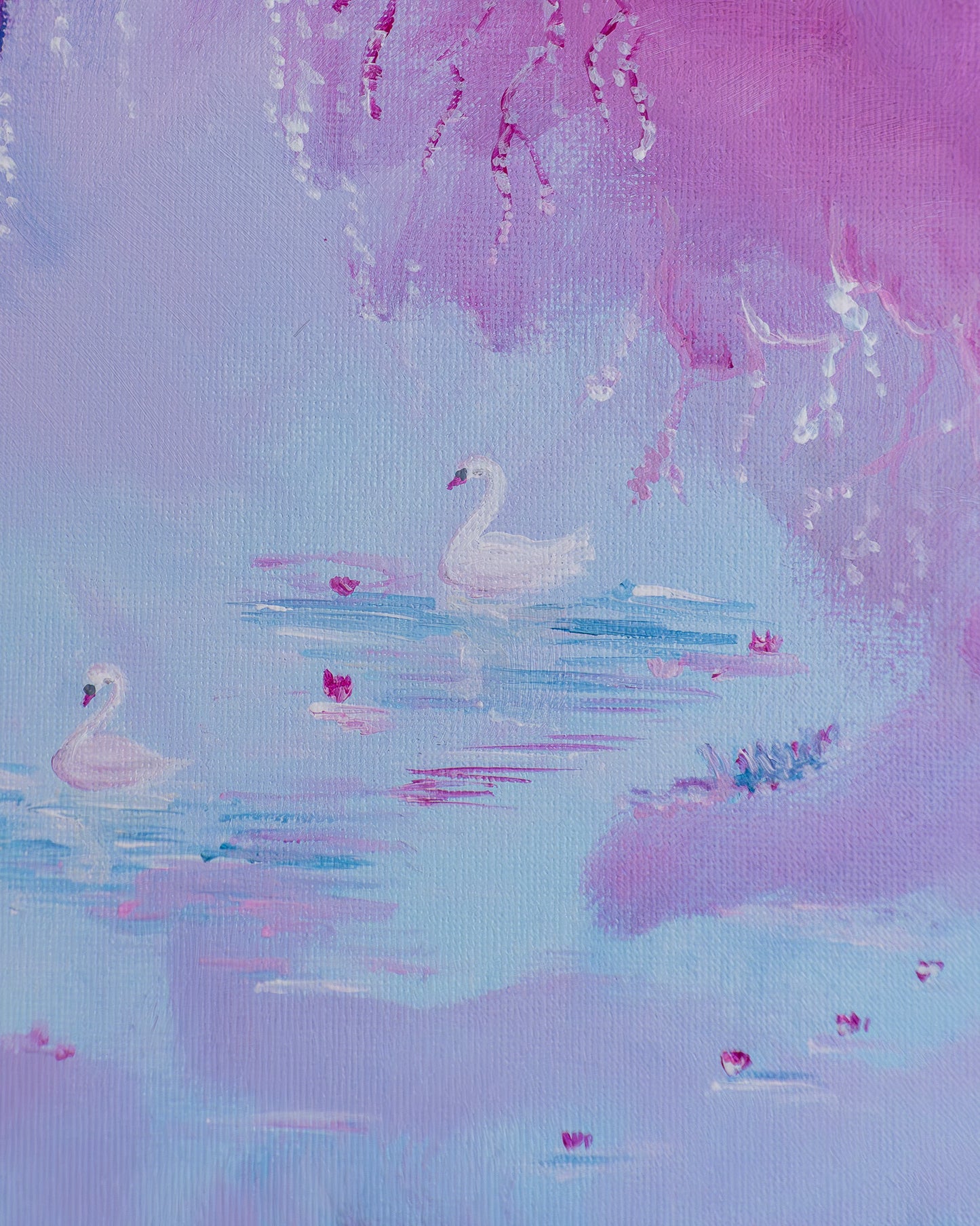 Swan No. 15 (Purple-Pink)