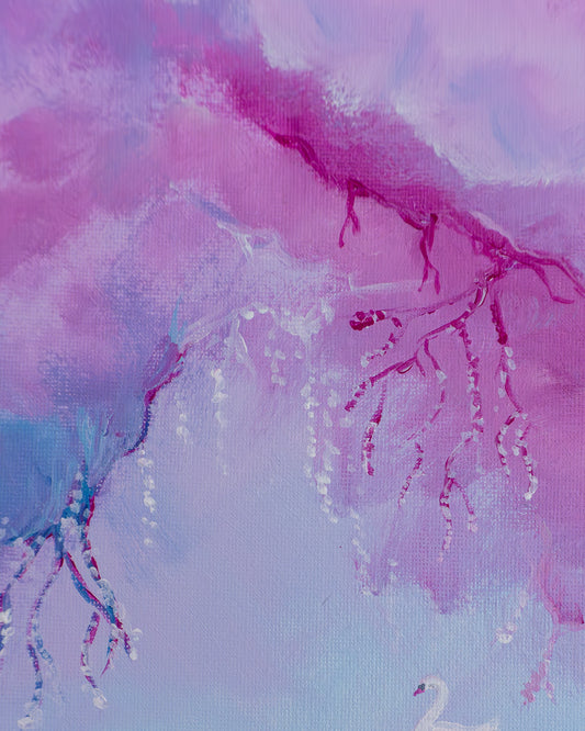 Swan No. 15 (Purple-Pink)