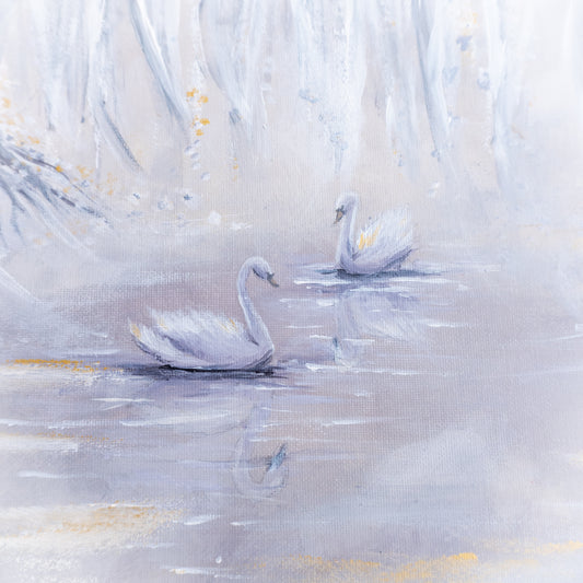 Swan No. 57 (Grey-Silver-Gold)