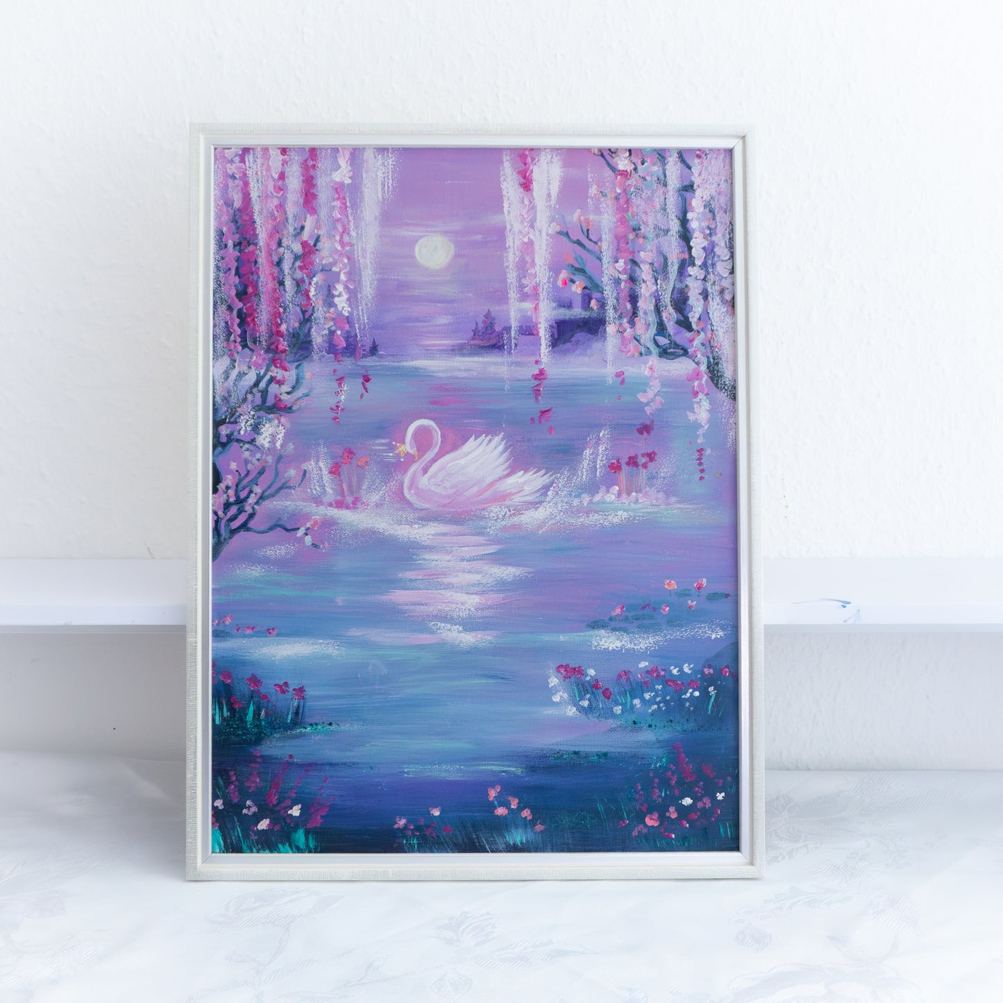 Swan No. 45 (Pink-blue)