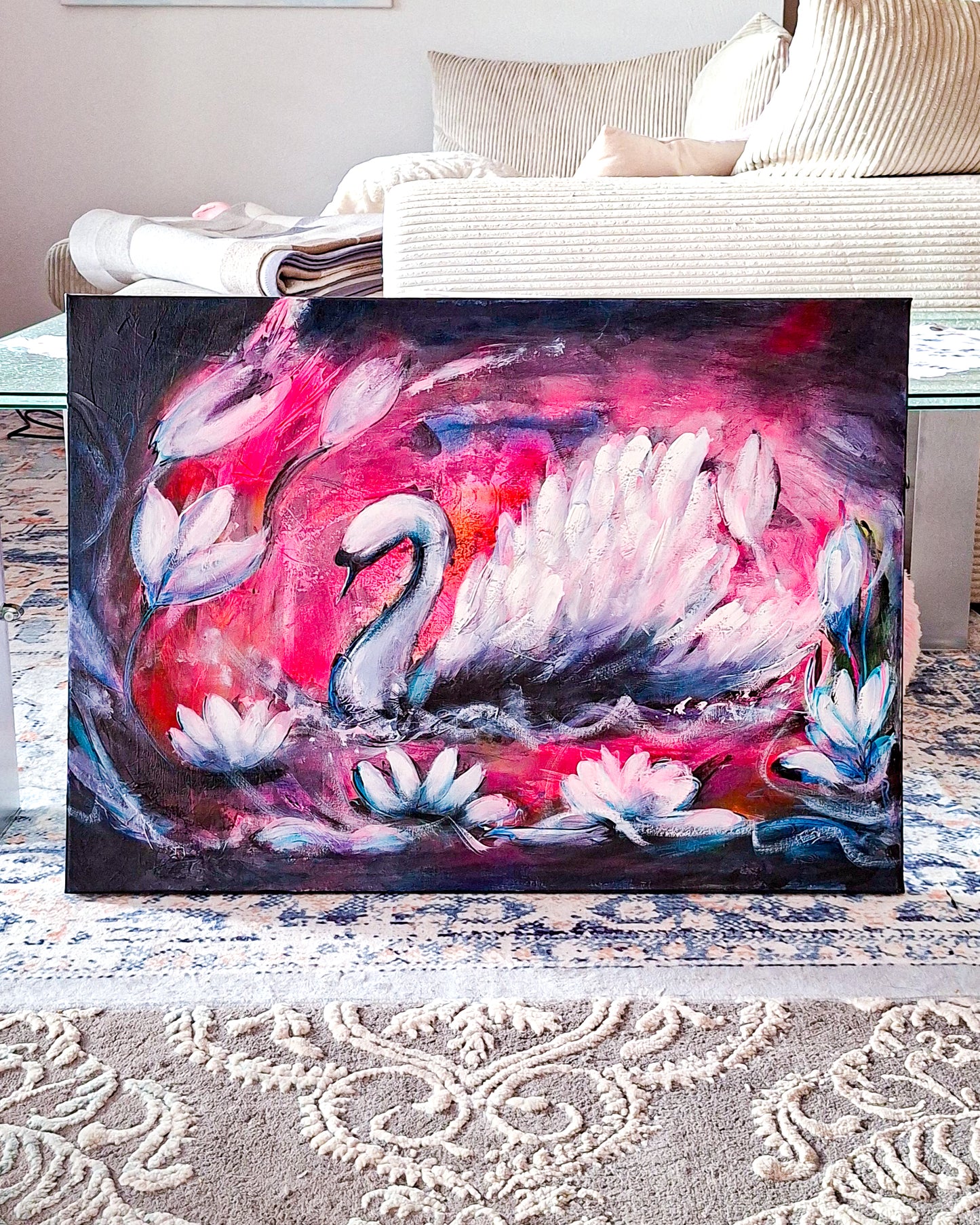 Swan No. 83 (Black-Pink)