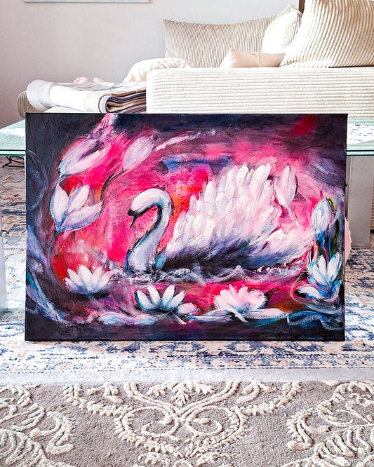 Swan No. 83 (Black-Pink)