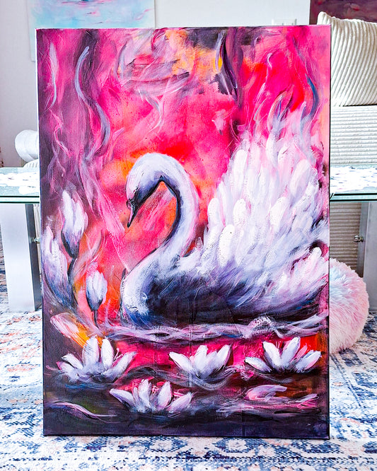Swan No. 84 (Black-Pink)