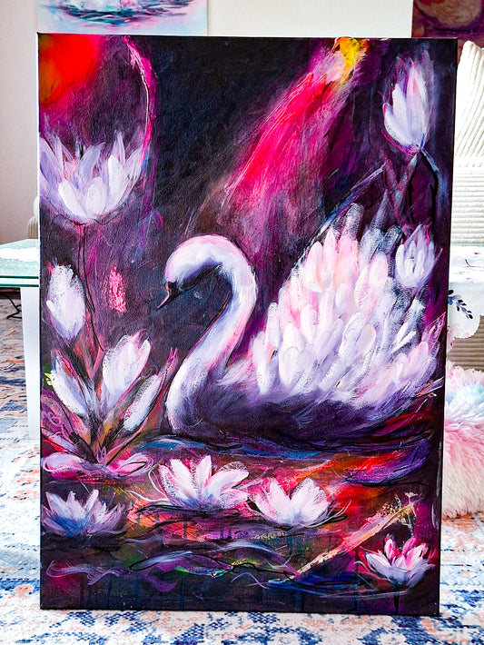 Swan No. 85 (Black-Pink)