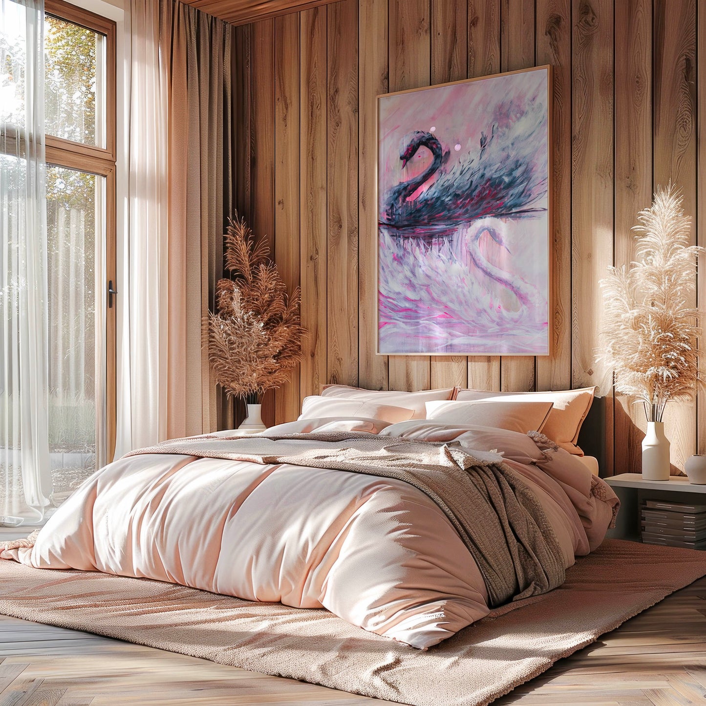 Swan No. 78 (Black-Pink)