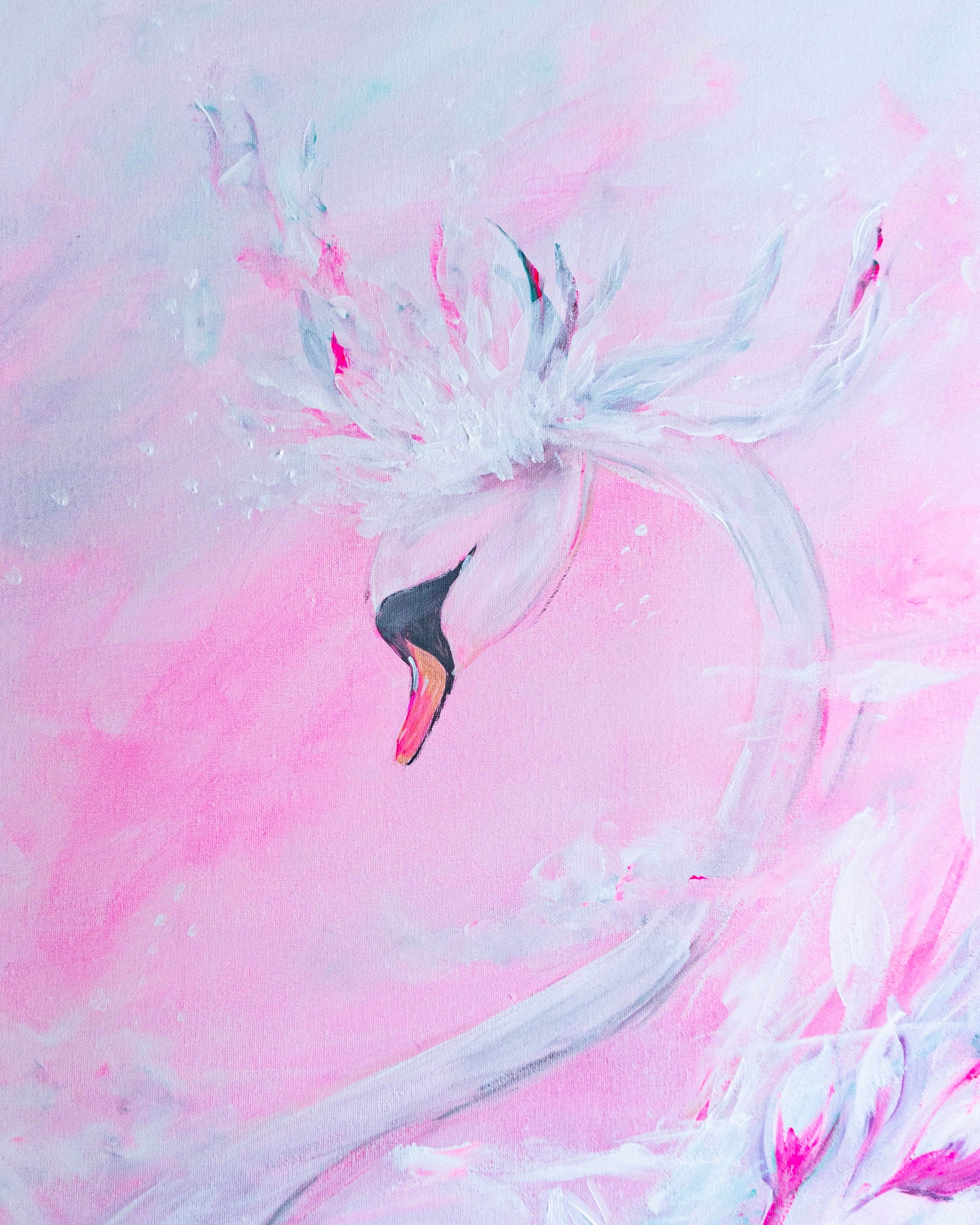 Swan No. 76 (Pink-Green)