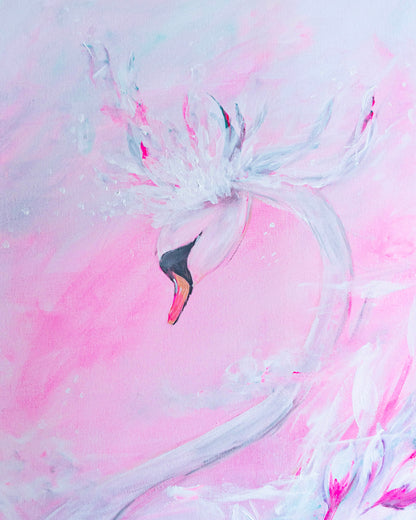 Swan No. 76 (Pink-Green)