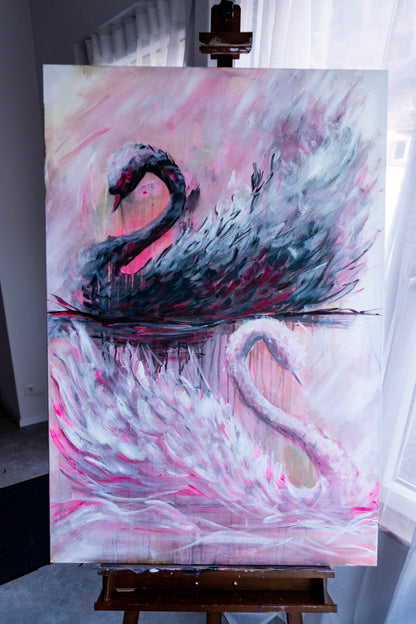 Swan No. 78 (Black-Pink)