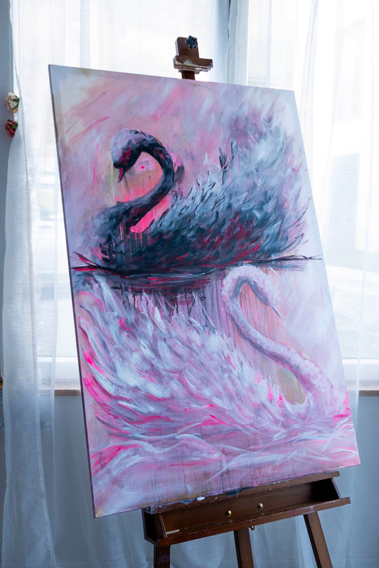 Swan No. 79 (Black-Pink)