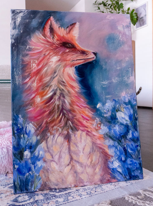 Fox in blossoms