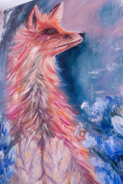 Fox in blossoms