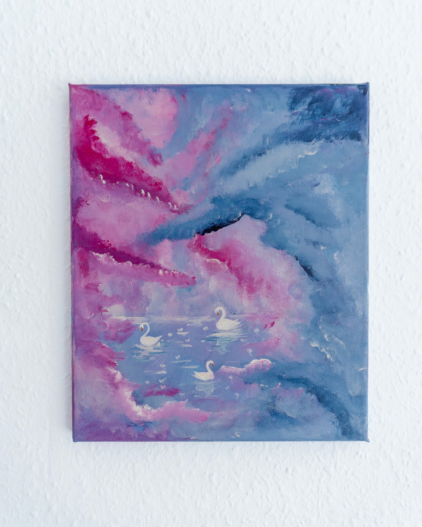 Swan No. 19 (Blue-Pink)