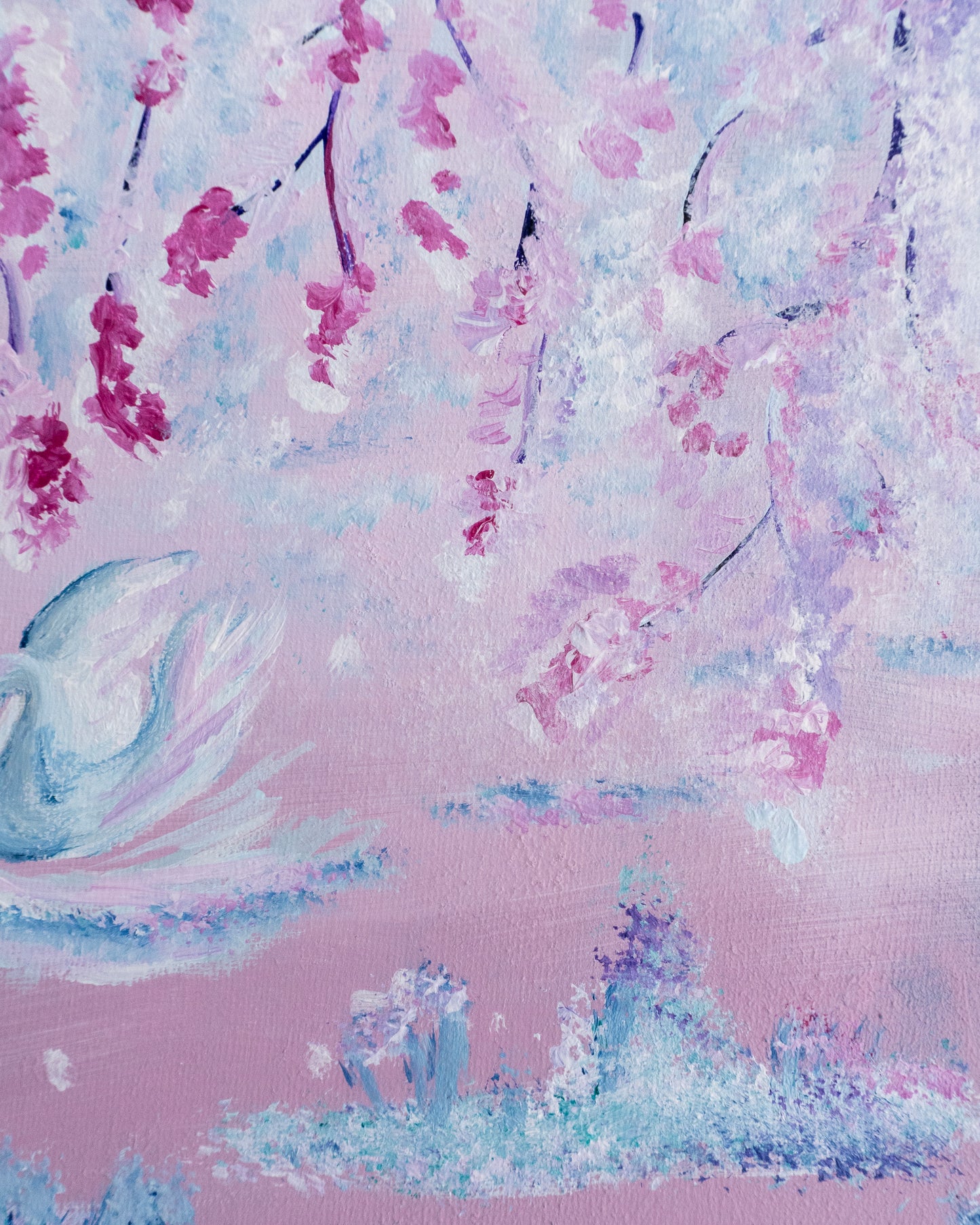Swan No. 21 (Blue-Pink)