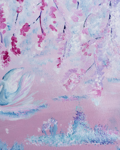 Swan No. 21 (Blue-Pink)