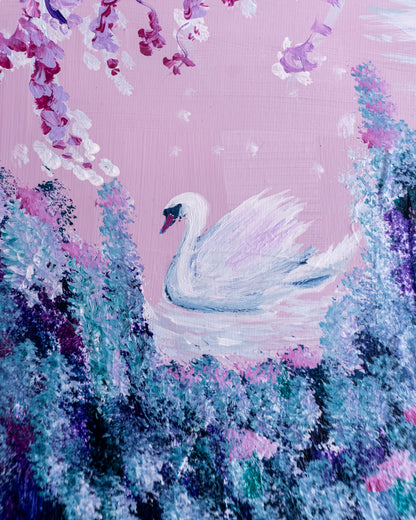 Swan No. 22 (Blue-Pink)