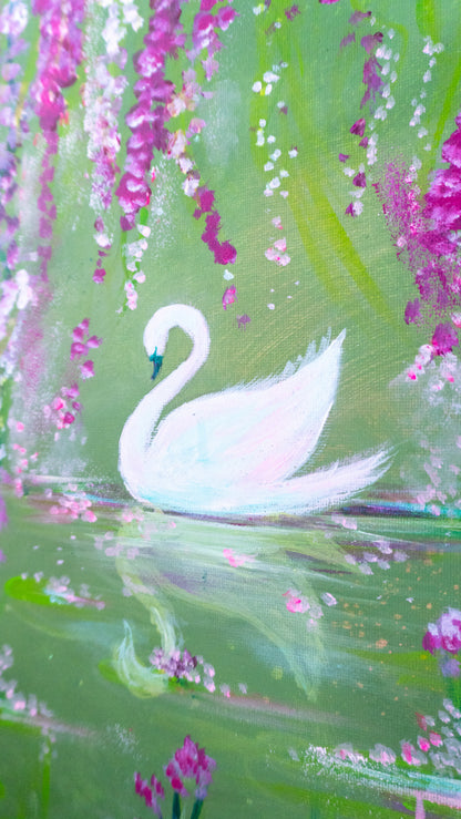 Swan No. 47 (Green-Purple)