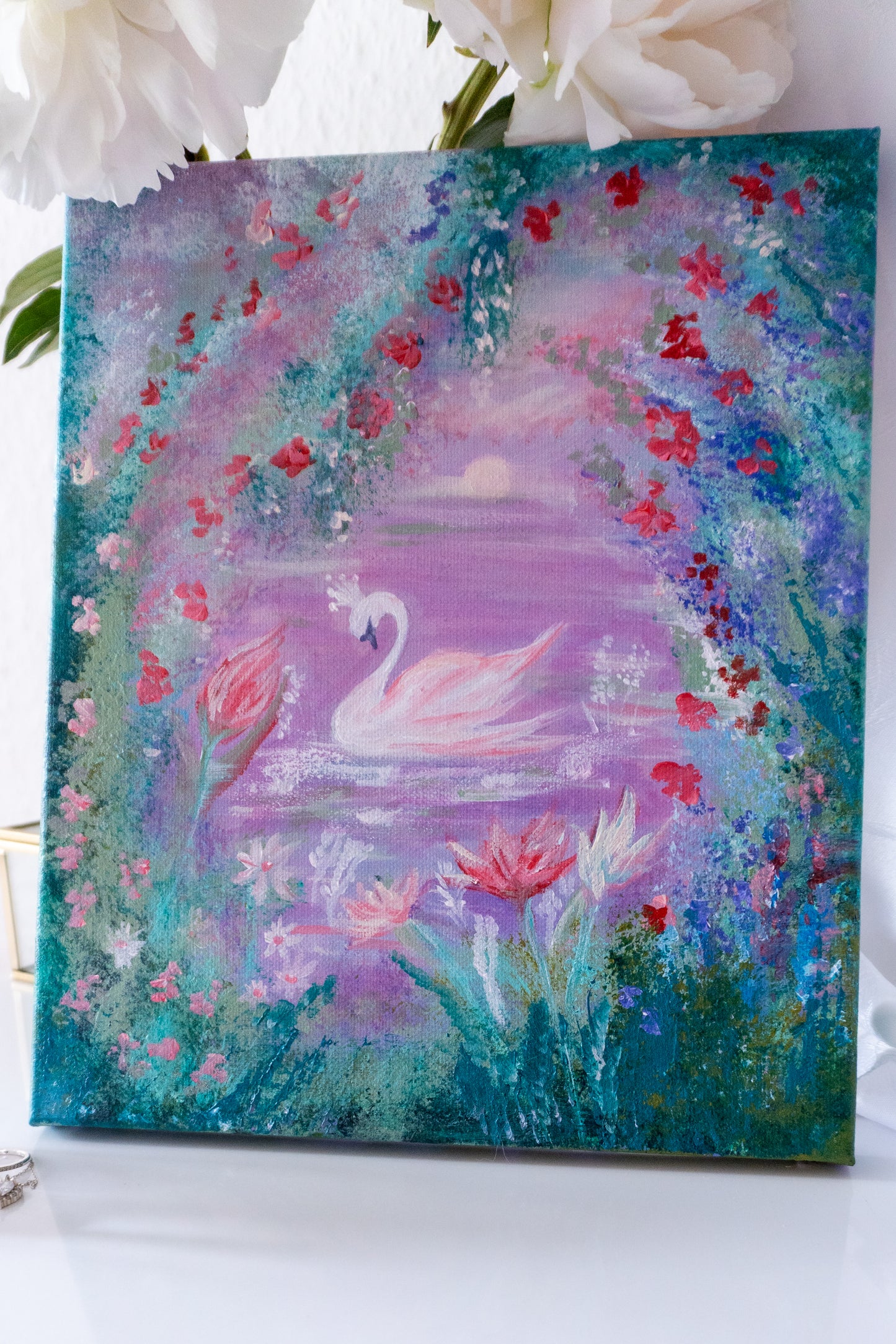 Swan No. 51 (Green-Pink)