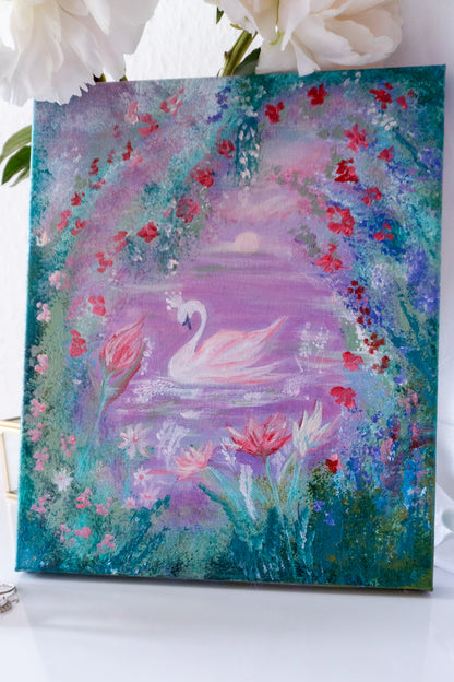 Swan No. 51 (Green-Pink)