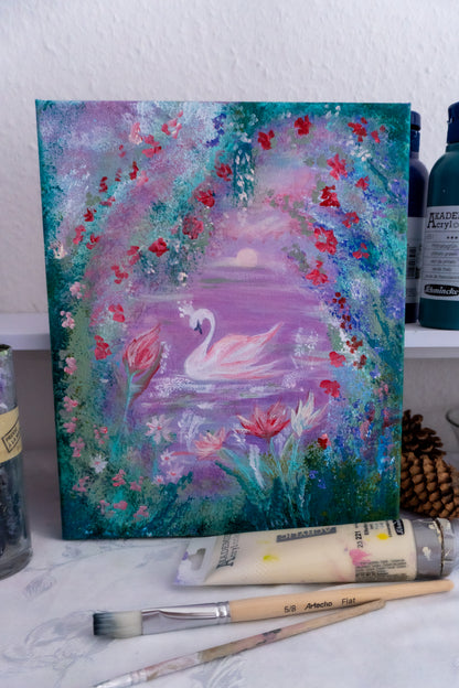 Swan No. 51 (Green-Pink)