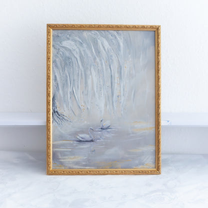 Swan No. 57 (Grey-Silver-Gold)