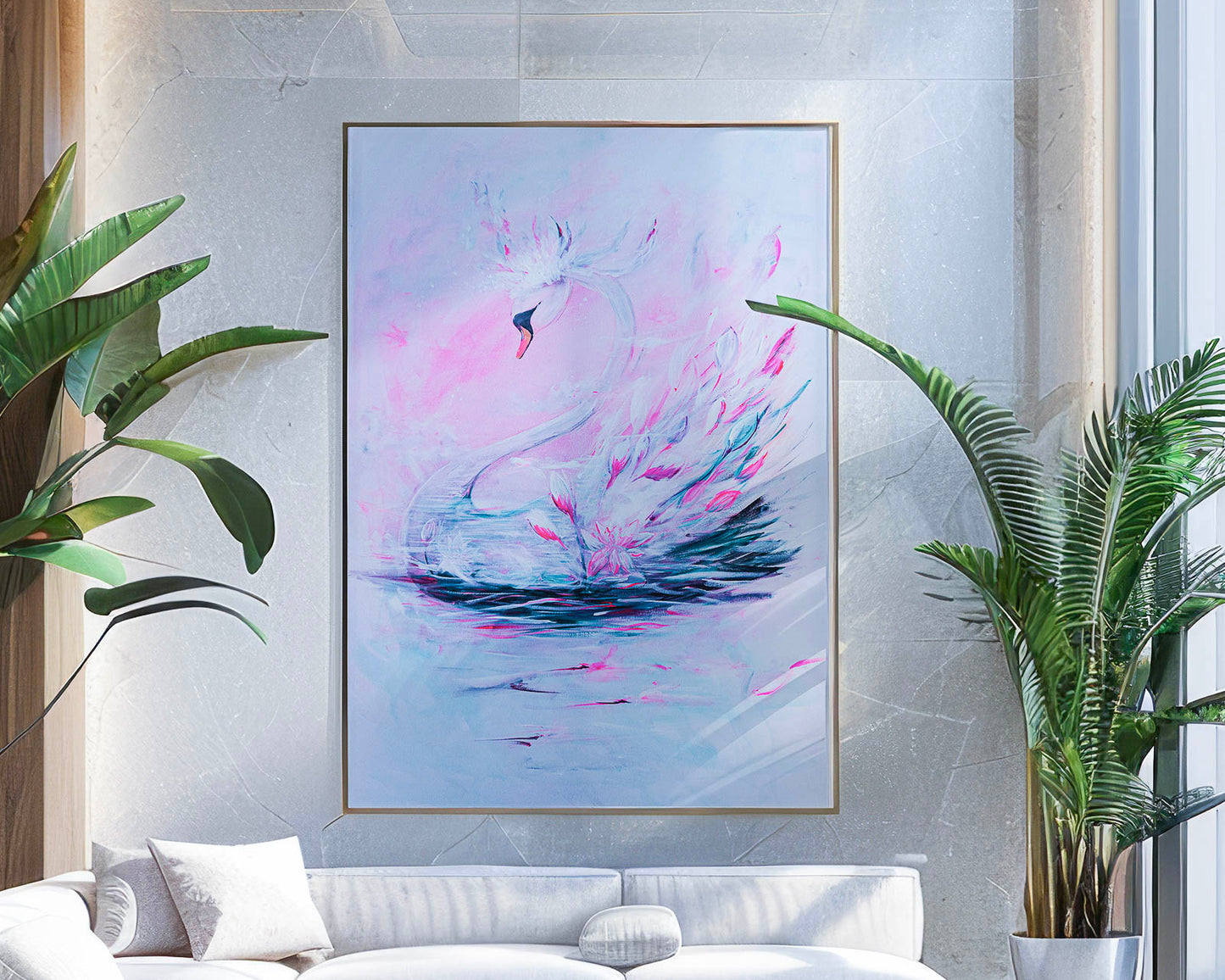 Swan No. 76 (Pink-Green)