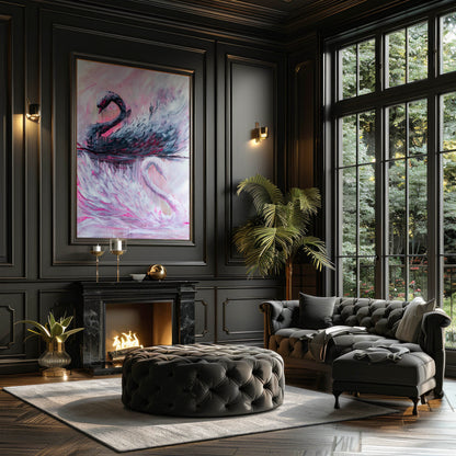 Swan No. 78 (Black-Pink)